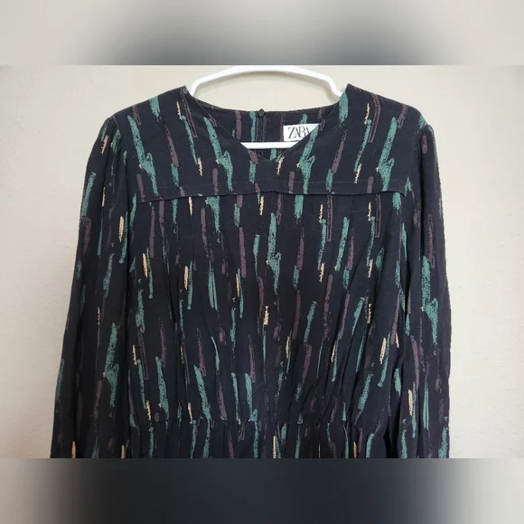 Zara Gabriela Abstract Mini Dress Size Large - Picture 3 of 7